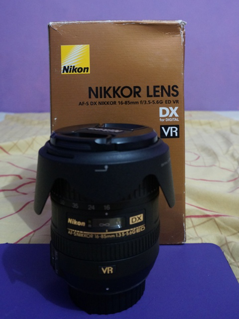 Terjual Dijual lensa Nikon af-s dx 16-85 bagus pisan(COD 