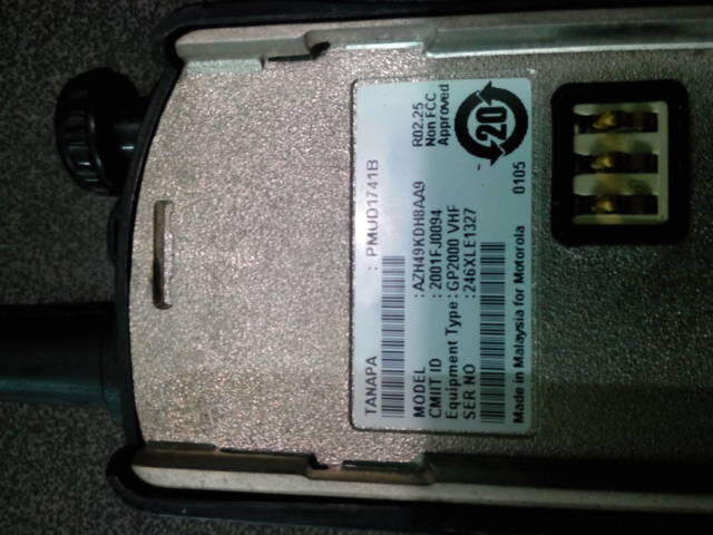HT Motorola GP 2000 VHF