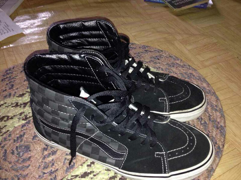 jual vans sk8 hi checkerboard jual vans sk8 hi checkerboard