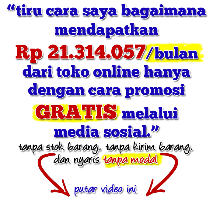 Agus Sakti akan memberitahu rahasia mendapatkan 21 juta dari Online Shop dan Twitter