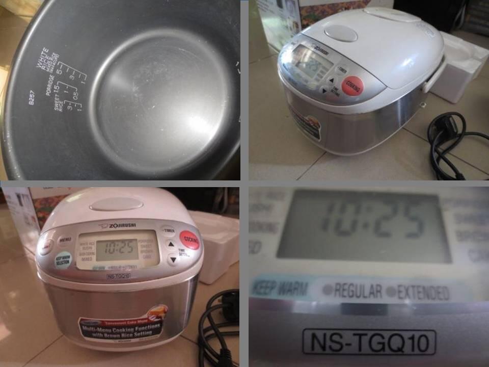 Rice cooker Zojirushi mulus lengkap borongan expat jual cepat murah nego
