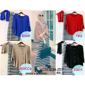 Jual Koleksi Hijab Fashion (cecilia set)