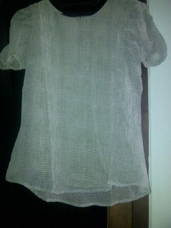 garage sale dress longdress, blouse, sepatu