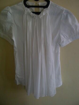 garage sale dress longdress, blouse, sepatu