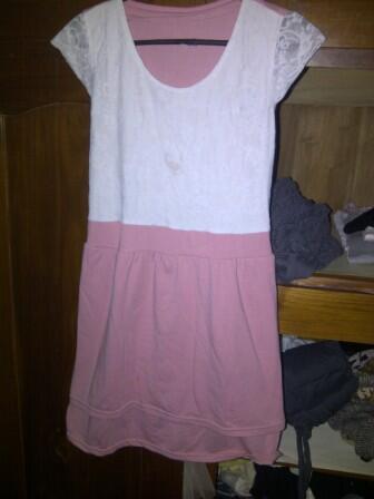 garage sale dress longdress, blouse, sepatu