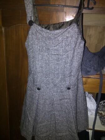 garage sale dress longdress, blouse, sepatu