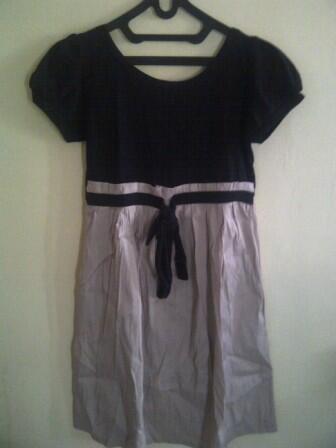 garage sale dress longdress, blouse, sepatu