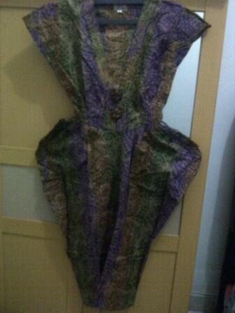 garage sale dress longdress, blouse, sepatu