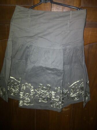 garage sale dress longdress, blouse, sepatu