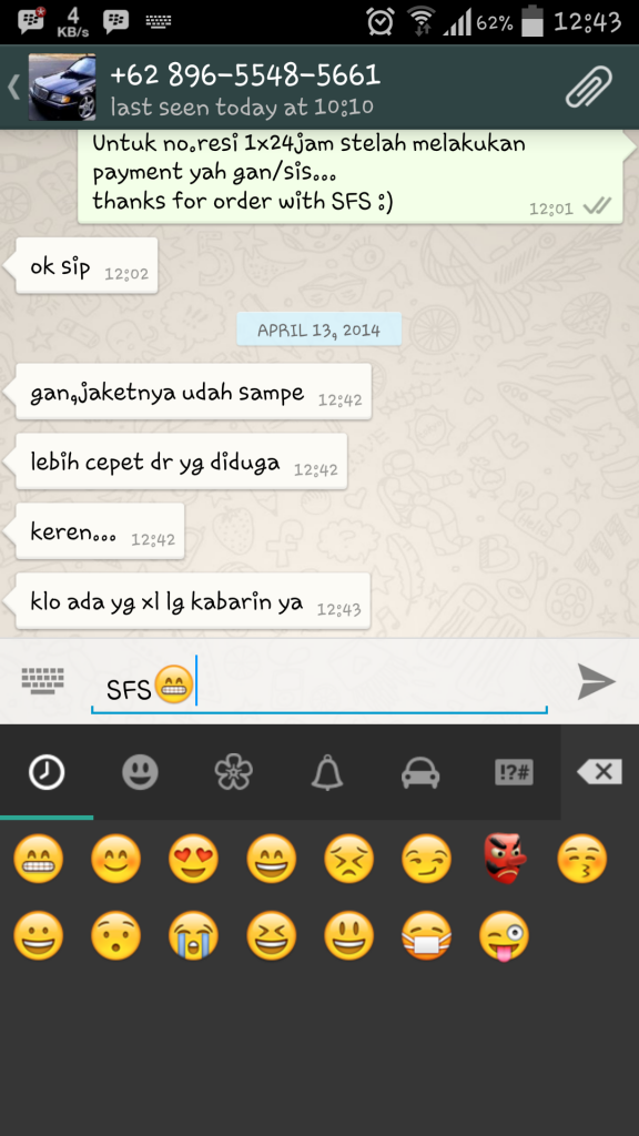 Testi Buyer SFS.Wendy :D