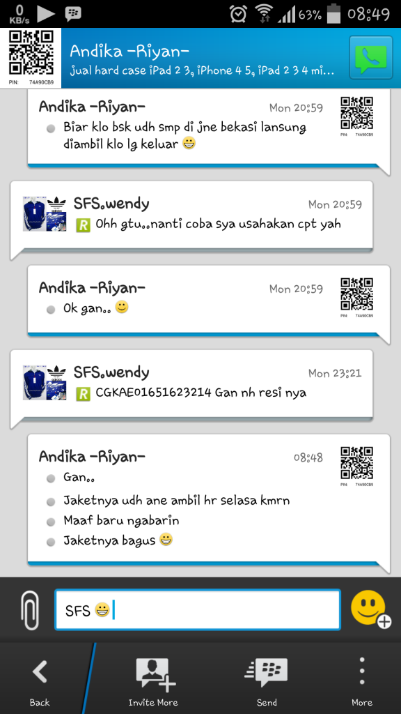 Testi Buyer SFS.Wendy :D