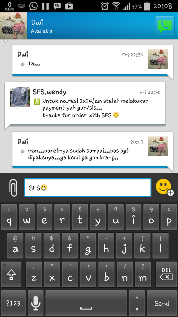 Testi Buyer SFS.Wendy :D