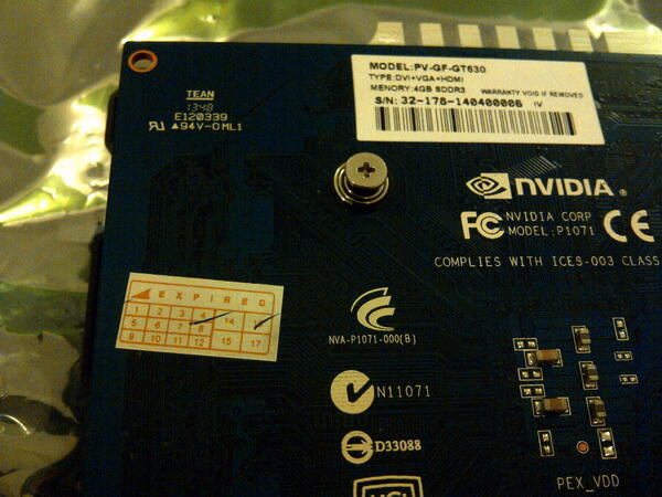 Pixelview GT630 4gb DDR3 / Pixelview GTX650 2gb GDDR5 / ASUS GTX650Tiboost 2gb GDDR5