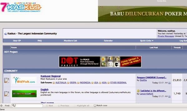 Tampilan Website Kaskus dari masa ke masa