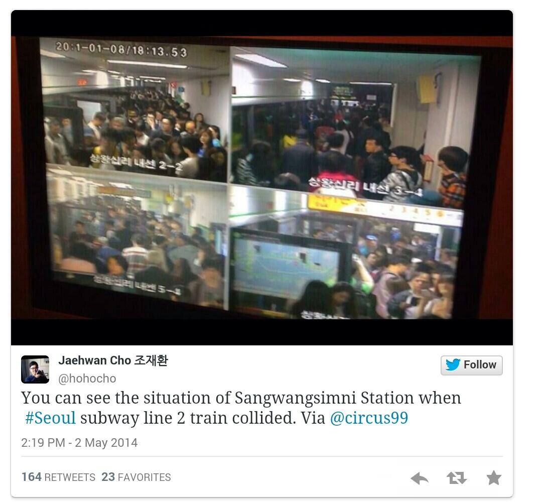 Kecelakaan Kereta bawah tanah (subway) di Seoul!