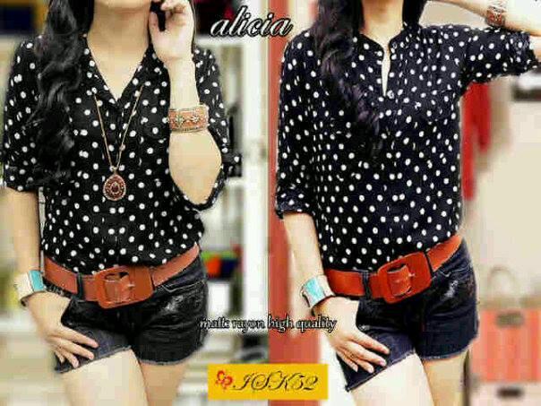 Baju atasan isk2 alicia model terbaru grosir