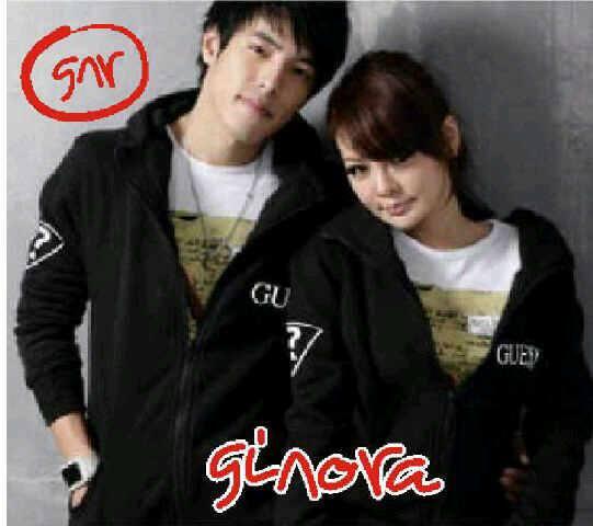 Jaket pasangan bahan babyterri couple grosir