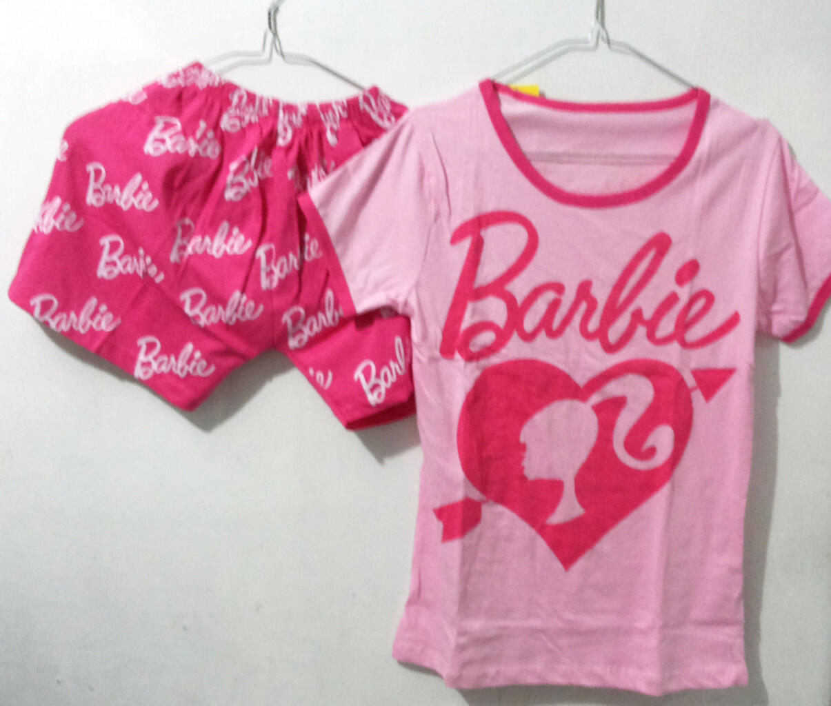 Setelan Celana Pendek Barbie Girl