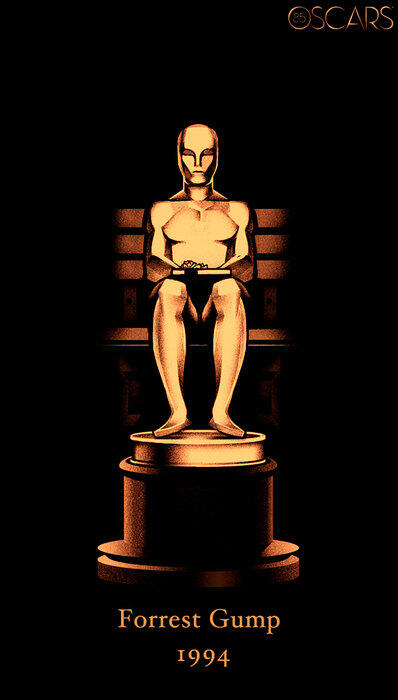 10 desain patung oscar menarik karya Olly Moss (movie lovers masub)