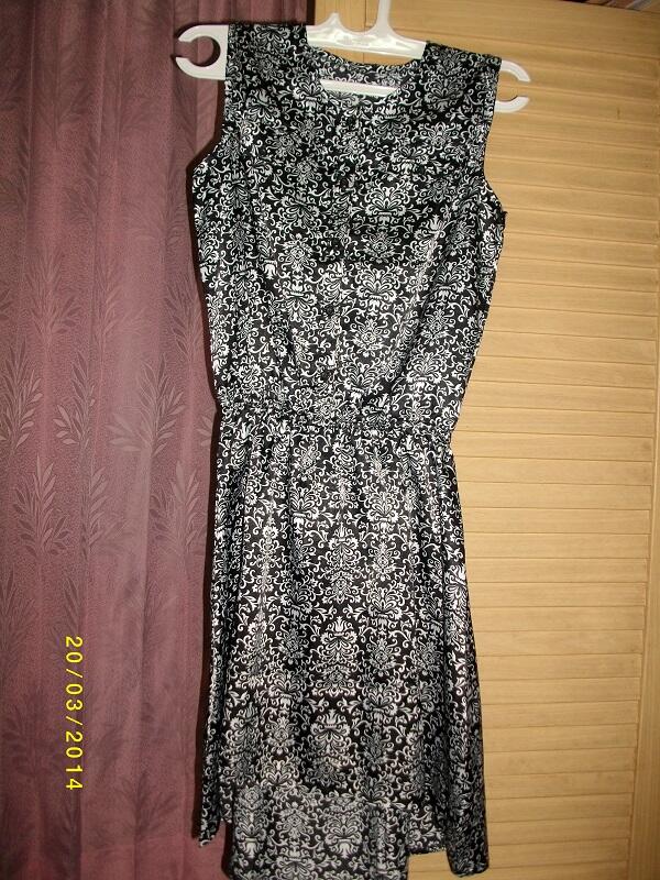 Dress Corak bahan Satin