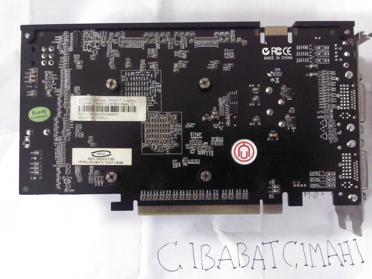 VGA GeForce 9600GT Digital alliance DDR3 512mb/256bit BANDUNG