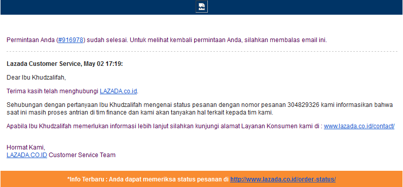 HATI-HATI BELANJA DI LAZADA.....