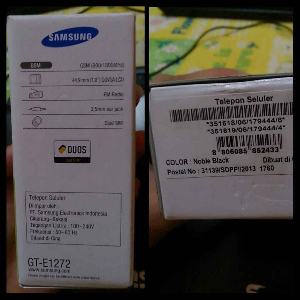 JUAL baru/new Samsung GT-E1272 hadiah doorprize! Lokasi Bogor
