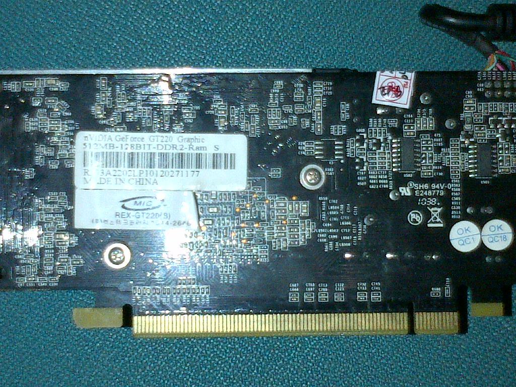 VGA CARD NVIDIA GEFORCE GT220 GRAPHIC 512MB 128BIT DDR2