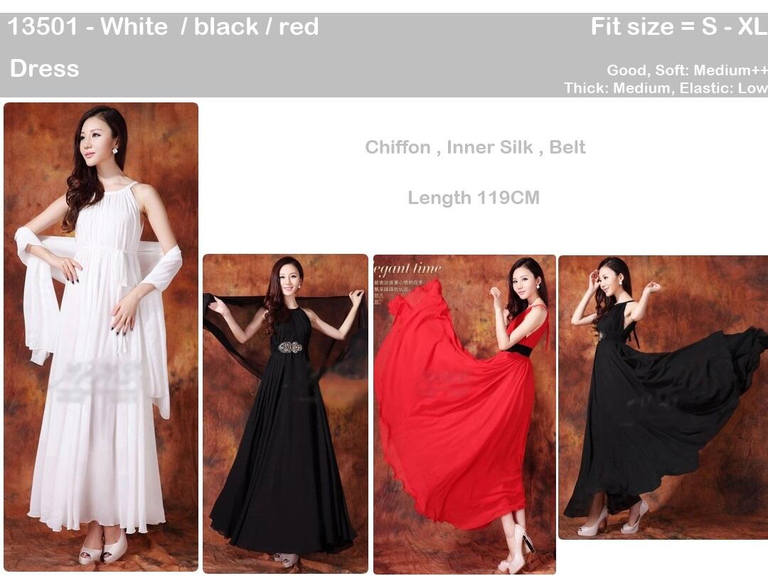 Long Dress, Ready Stock, bisa dropship, no minimum order