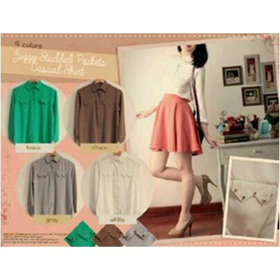 Supplier Kemeja fashion wanita cocok untuk kerja dan jalan