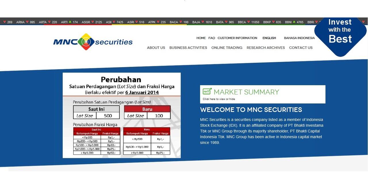 &#91;Broker&#93; MNC SECURITIES ONLINE TRADING - KEBON SIRIH JAKARTA