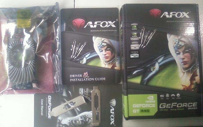 VGA AFOX GT440 2GB DDR3 128BIT FULLSET BARU RMA GARANSI PUANJANG