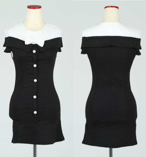 Dress Hitam Import Bahan Cotton Stretch Korea Style Murah