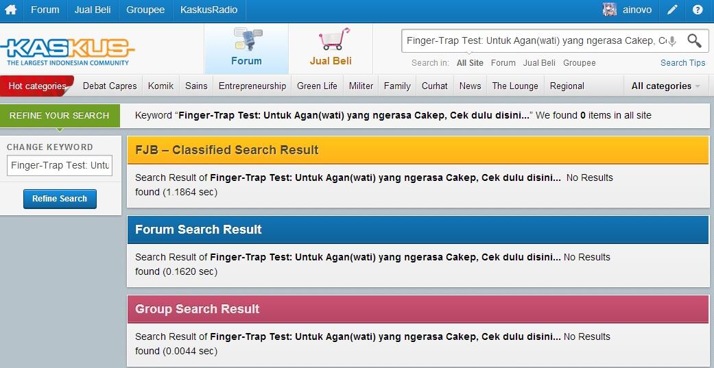 Finger-Trap Test: Untuk Agan(wati) yang ngerasa Cakep, Cek dulu disini...