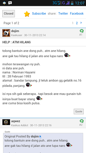 Surat Terbuka untuk ID Dojim a.k.a Norman Hayami