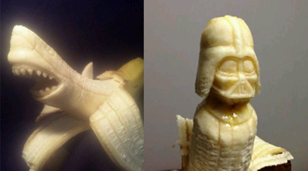 Kreatif! Seni Ukir dari Buah Pisang