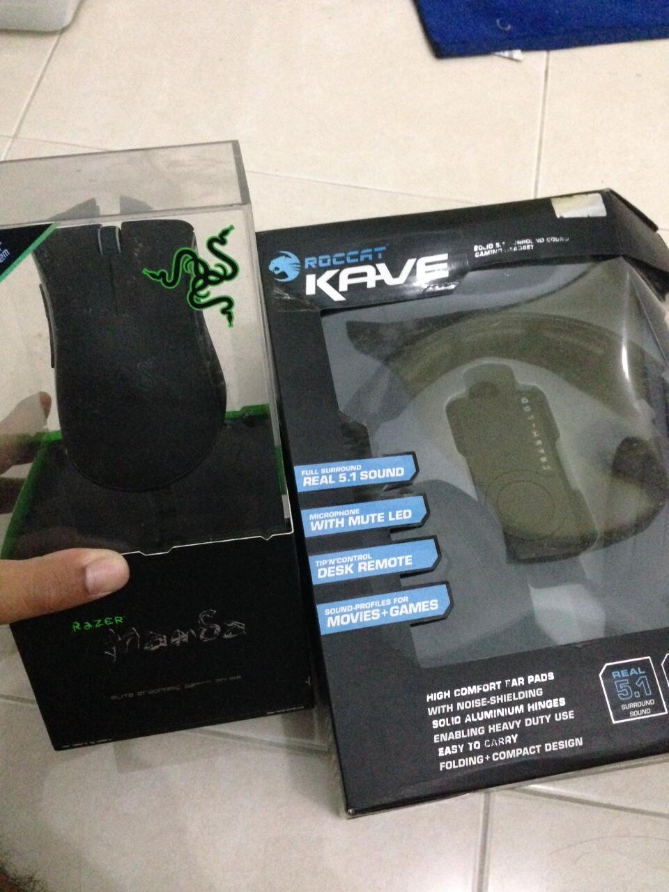 Roccat KAVE eks kolpri, beli bareng mamba gratis goliathus large