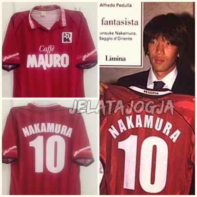 Jersey Reggina Calcio Shunsuke Nakamura (RARE)