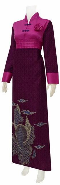 Gamis Batik Shanghai Mawar