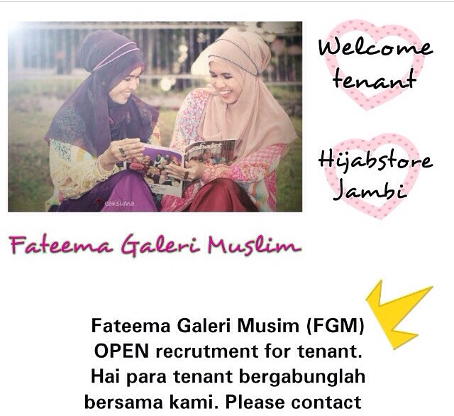 Open for TENANT - The most favorite muslimah boutique