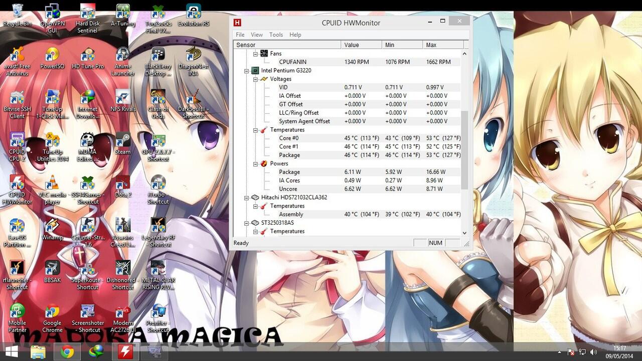 (Ask) Suhu Normal Procie G3220 Haswell ?