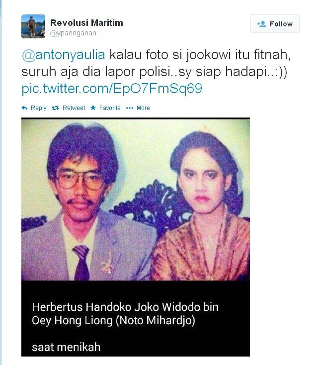 Breaking News : Sering Fitnah Jokowi di Twitter Y.Paonganan bisa bebas berkat Yusril