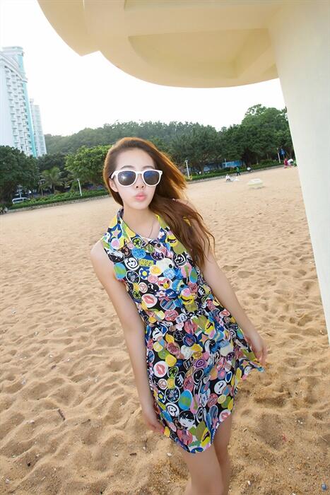 Shirt Dress Import Pin ( baju pakaian impor ) bahan Chiffon Rp. 75.000