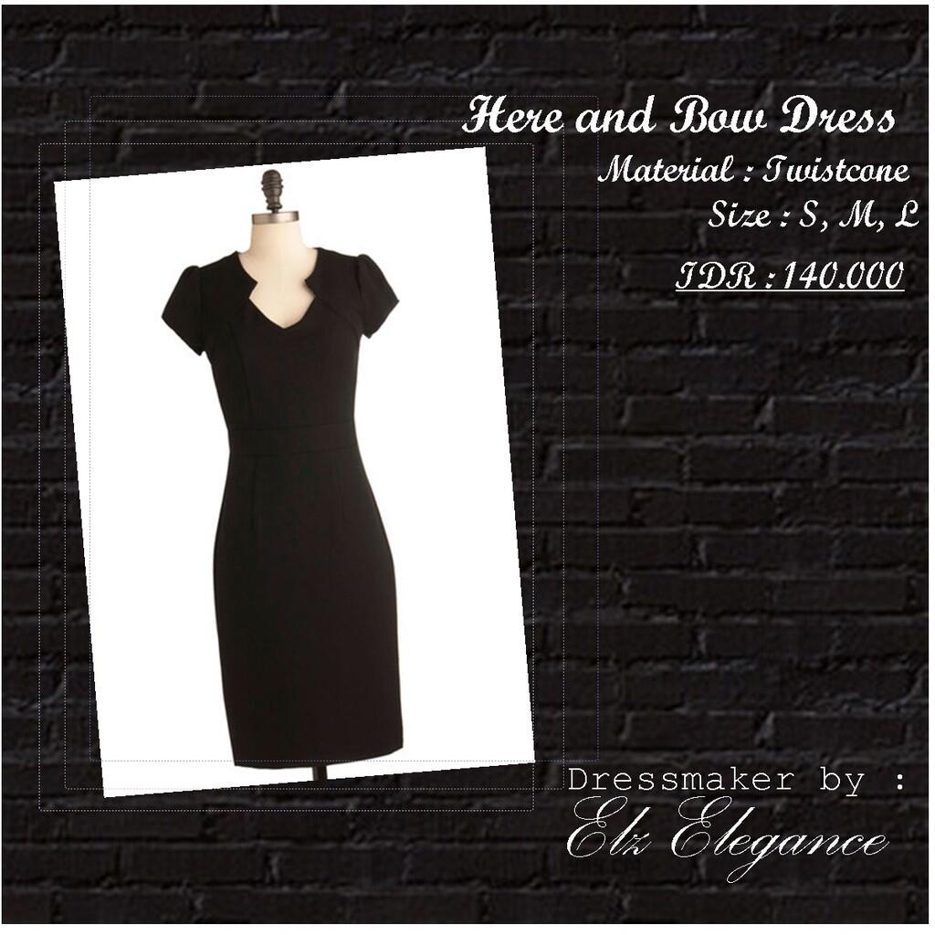 Here and bow dress