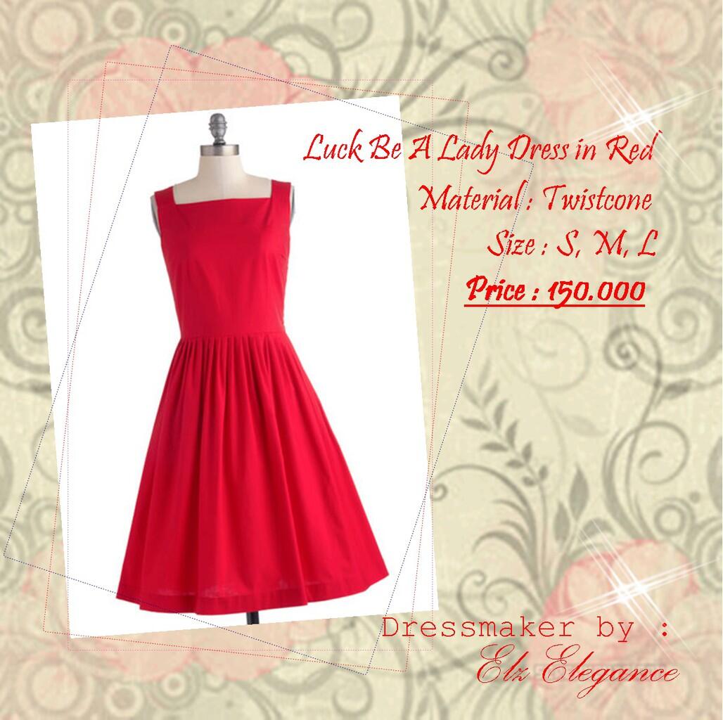 Red Dress Ready Size S,M,L