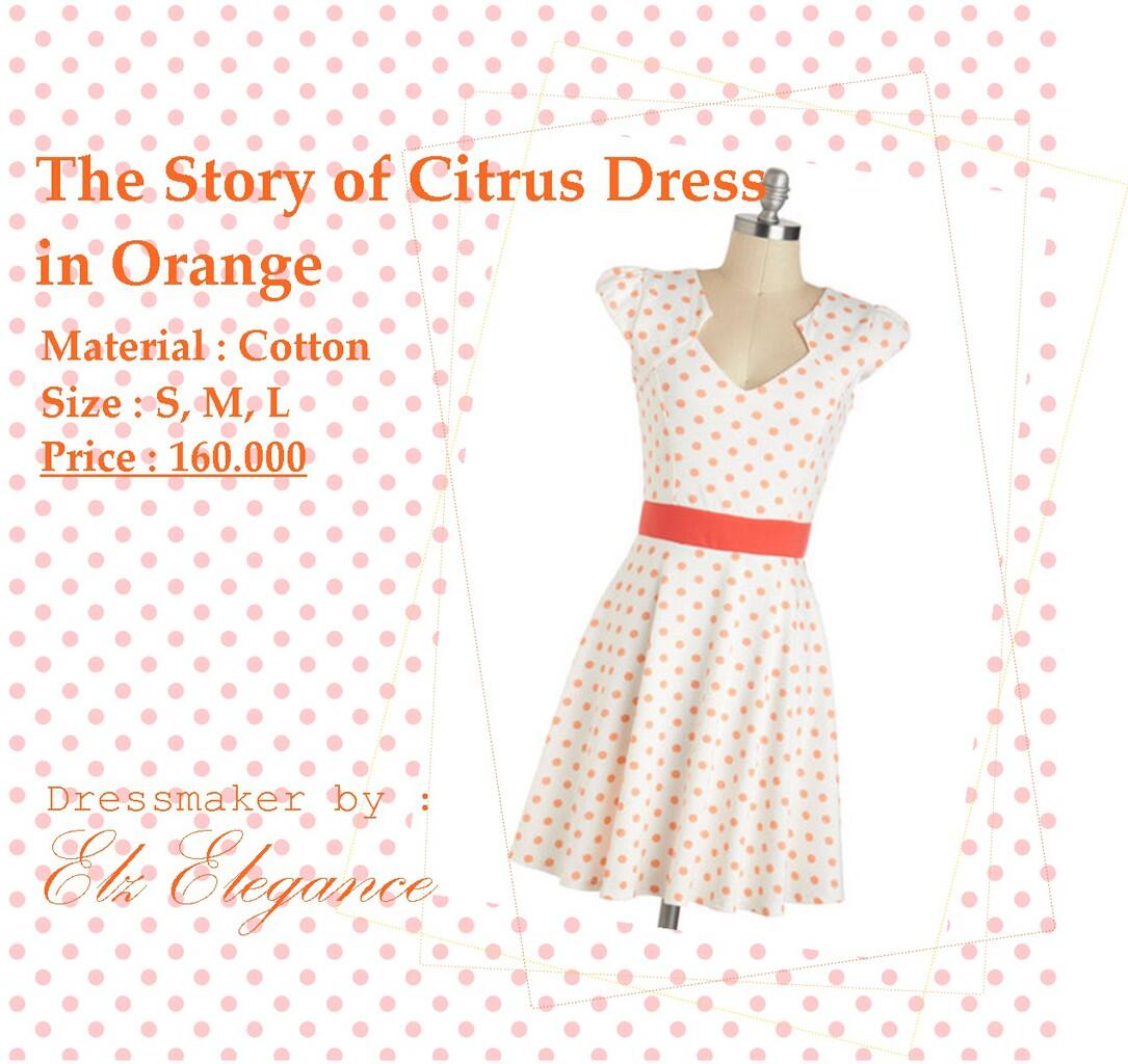 Polka Orange Dress