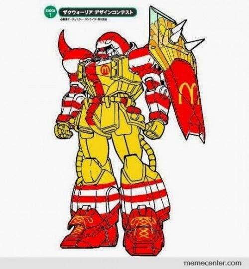 Inilah 10 Kolaborasi Gundam x Ronald McDonald