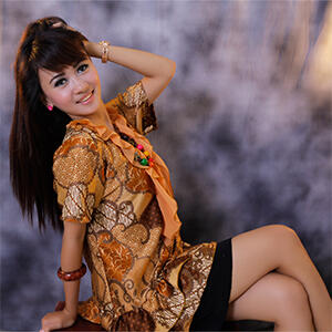 Blouse batik Frill