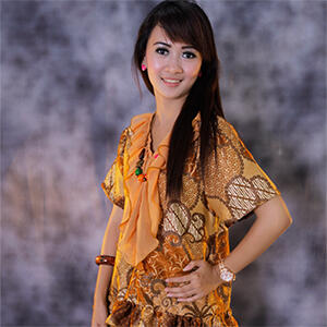 Blouse batik Frill
