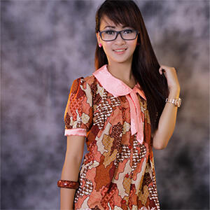 Blouse batik Merah